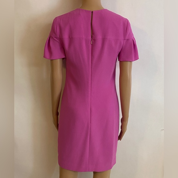 Trina Turk Jacinta Shift Dress Petal-Sleeve - Pink/Snapdragon Size 0 - Picture 6 of 16